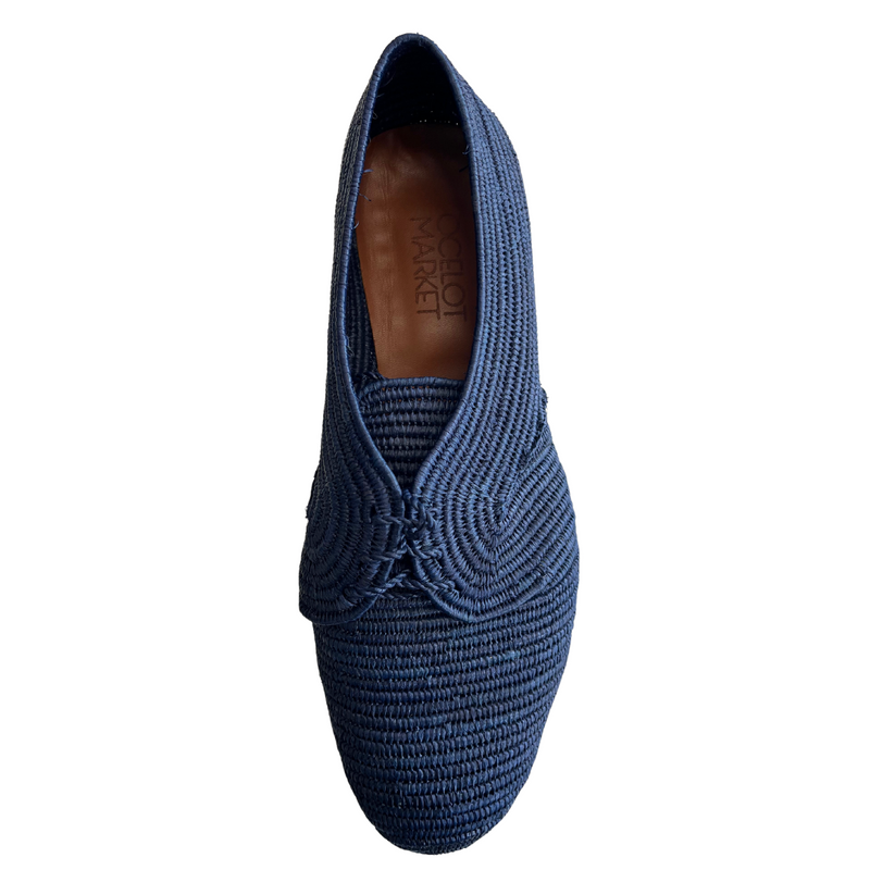 Men's Raffia Oxford (Navy)