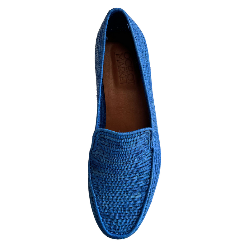 Men's Raffia Loafer (Blue)