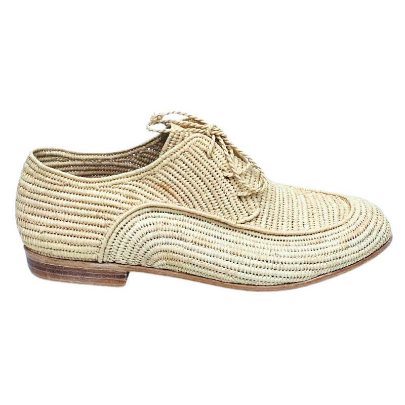 Men's Raffia Brogue (Natural)