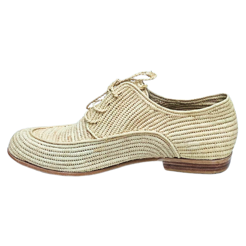 Men's Raffia Brogue (Natural)