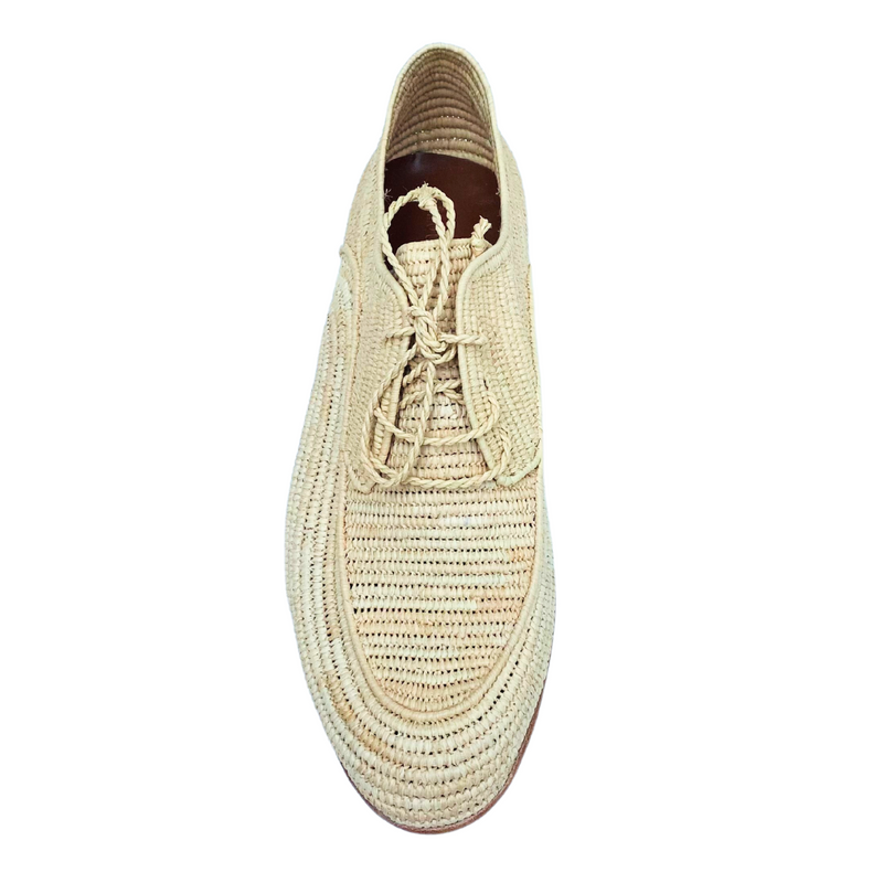 Men's Raffia Brogue (Natural)